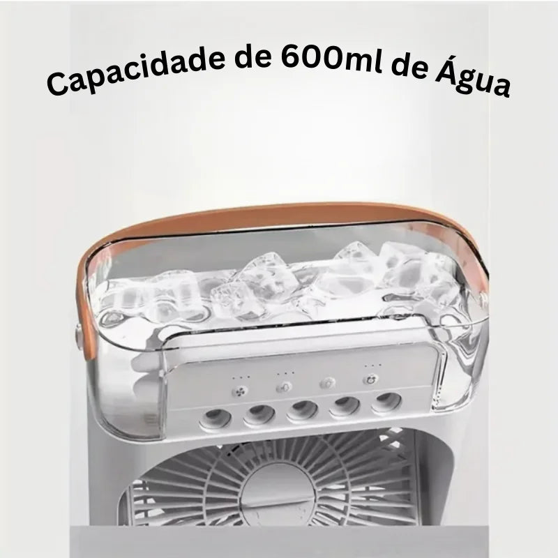 Ventilador Umidificador e Climatizador - Design Compacto