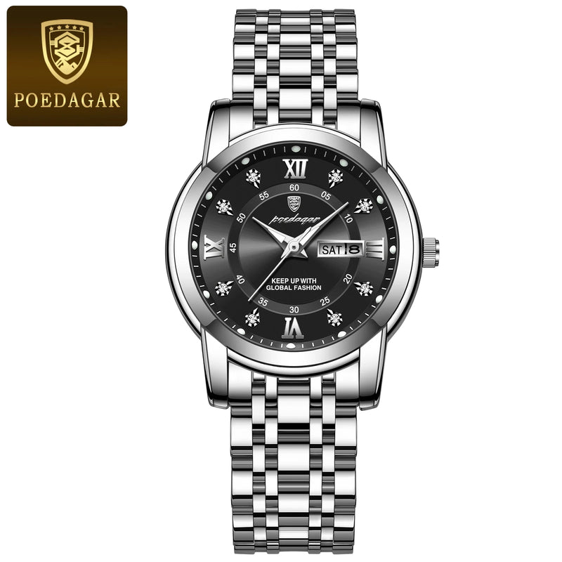 POEDAGAR Relógio feminino a prova d´água - Elegancy