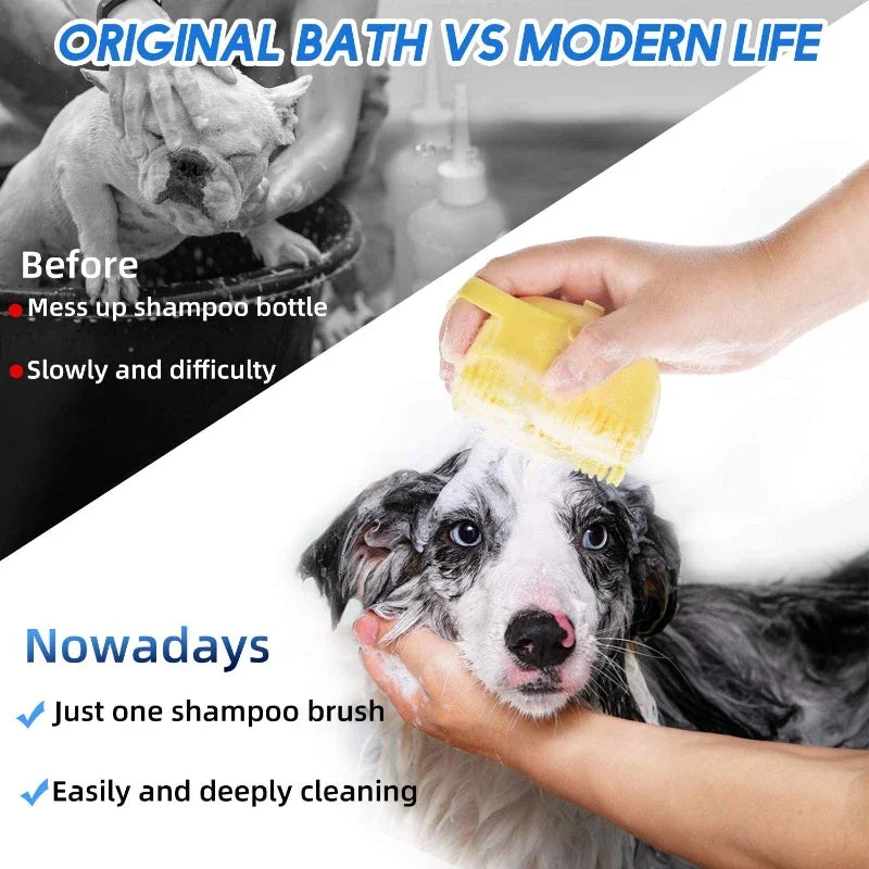 PET Escova de banho - porta shampoo