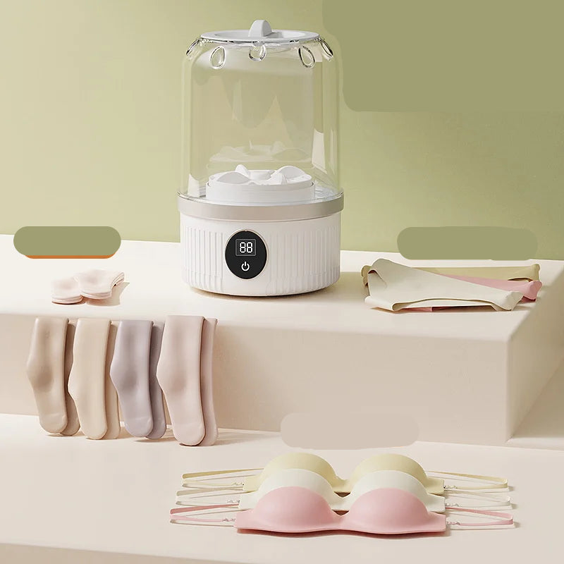 Mini Lavadora Portátil USB - Wash Deli – Sem Fio, Ideal para Roupas Íntimas e de Bebê