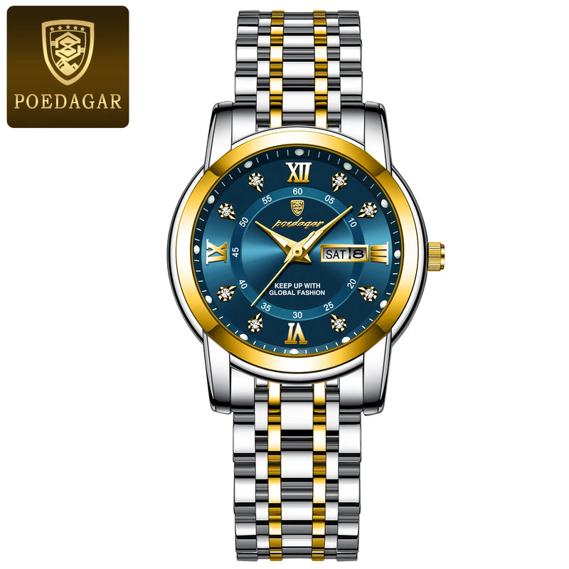 POEDAGAR Relógio feminino a prova d´água - Elegancy